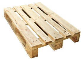 WOOD PALLET SIZE : W1100 x L1100 x T130 MM